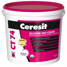 Штукатурка силіконова баранець Ceresit CT 74 Silicone Self Clean 1.5К 25 кг