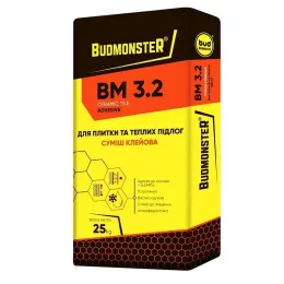 Клей для плитки і теплих підлог BudmonsteR BM 3.2, 25 кг