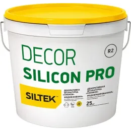 Штукатурка силіконова короїд Siltek Dеcor Silicon база DA 2К 25 кг