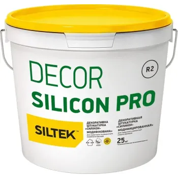 Штукатурка силіконова короїд Siltek Dеcor Silicon база DA 2К 25 кг