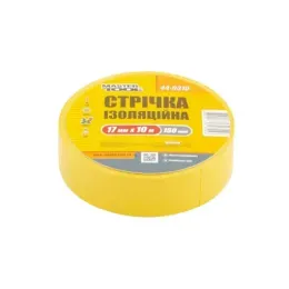 Стрічка ізоляційна Mastertool 0.15 мм 17 мм 10 м 10 шт жовта (44-9310)
