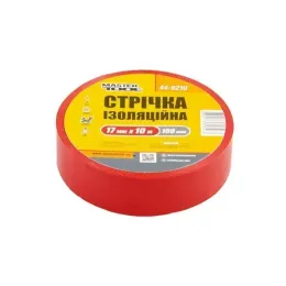 Стрічка ізоляційна Mastertool 0.15 мм 17 мм 10 м, 10 шт, червона (44-9210)