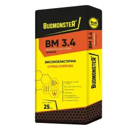 Клей для плитки еластичний BudmonsteR BM 3.4, 25 кг