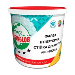 Фарба інтер'єрна акрилова Anserglob стійка до миття 14 кг