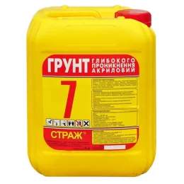 Грунт глибокого проникнення акриловий Страж-7, готовий розчин, каністра 5 л