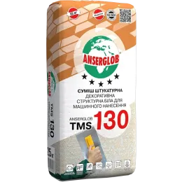 Штукатурка декоративна структурна Anserglob ТМS-130, білий, 25 кг
