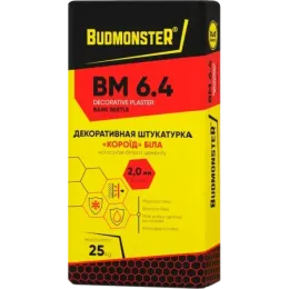 Штукатурка декоративна Короїд 2.0 BudmonsteR BM 6.4 білий, 25 кг