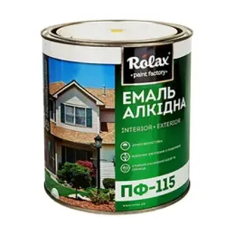 Емаль ПФ-115 Rolax, 2.8 кг, срібляста