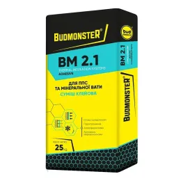 Клей для ППС і мінеральної вати BudmonsteR BM 2.1, 25 кг