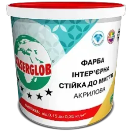 Фарба інтер'єрна акрилова Anserglob стійка до миття База Т, 14 кг