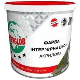 Фарба інтер'єрна акрилова Anserglob ЕКО+, 1.4 кг