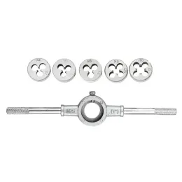 Набір плашок Mastertool з тримачем, 6 шт, (15-0406)