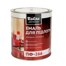 Емаль для підлоги ПФ-266 Rolax, 2.8 кг, жовто-коричнева