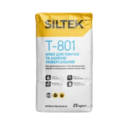 Клей для плитки та каменю універсальний Siltek Т-801, 25 кг