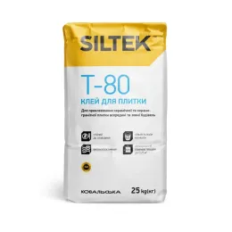 Клей для плитки Siltek Т-80, 25 кг