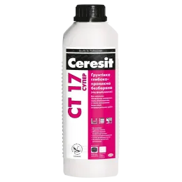 Грунтовка глибокопроникаюча Ceresit CT-17 Super 10 л