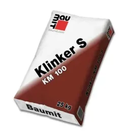 Суміш мурувальна Baumit Klinker S KM 100 для клінкерної цегли антрацит, 25 кг