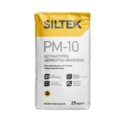 Штукатурка цементно-вапняна машинного нанесення Siltek РМ-10 сіра, 25 кг