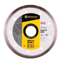 Коло алмазне відрізний Baumesser Keramik 1A1R 125x1.4x8x22.23, (91315095010)