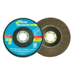 Диск шліфувальний пелюстковий Novoabrasive Profi оксид алюмінію 125х22,2 Т27 Р60, (NP2760125)