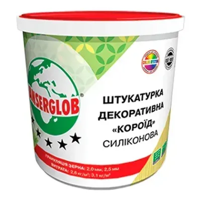 Штукатурка силіконова "короїд", фракція 2.5