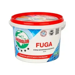 Затирка для плитки водостійка Anserglob Fuga білий 1 кг