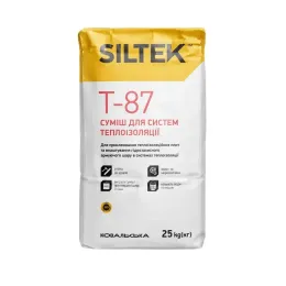 Клей армуючий для ППС і мінеральної вати Siltek T-87, 25 кг
