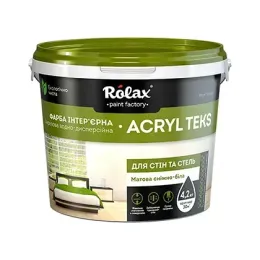 Фарба акрилова Акрил Текс Rolax, 4.2 кг