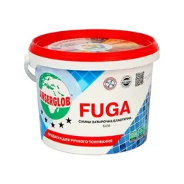 Затирка для плитки водостійка Anserglob Fuga білий 3 кг