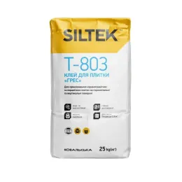 Клей для плитки Грес Siltek T-803, 25 кг