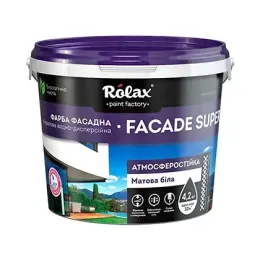 Фарба акрилова фасадна Rolax Fasad, 4.2 кг