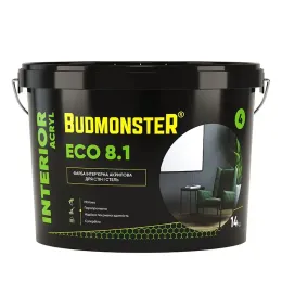 Фарба інтер'єрна акрилова BudmonsteR 8.1 INTERIOR ACRYL ECO, 14 кг