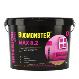 Фарба інтер'єрна акрилова BudmonsteR 8.2 INTERIOR ACRYL MAX, 14 кг