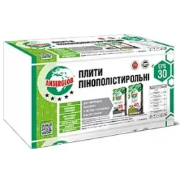 Пінопласт Anserglob EPS-40 1000х500х100 мм