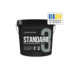 Фарба латексна інтер'єрна глибокоматова Kolorit Standart 3 База С, 9 л