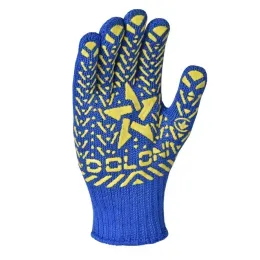 Рукавиці з ПВХ-малюнком Зірка сині, (587)