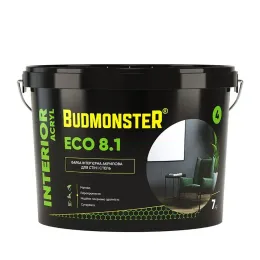 Фарба інтер'єрна акрилова BudmonsteR 8.1 INTERIOR ACRYL ECO, 7 кг