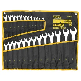 Набір ключів комбінованих Mastertool 25 шт, ролл, (6-28,30,32), (71-2125)