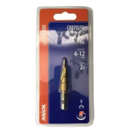 Свердло східчате Miol HSS 4241, TiN 4-12 мм, (23-300)