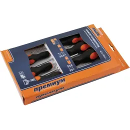 Набір викруток Miol з ергономічною рукояткою, CRV, 7 шт, (63-450)