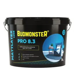 Фарба інтер'єрна латексна BudmonsteR 8.3 MATTLATEX LUXE PRO, 14 кг
