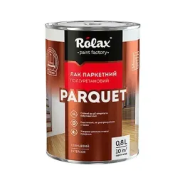 Лак паркетний поліуретановий Parquet Rolax, 0.8 л