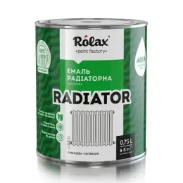 Емаль акрилова водорозчинна для радіаторів Premium Rolax, 0,75 л