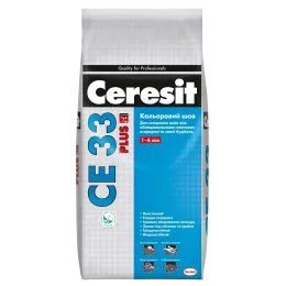Затирка для плитки Ceresit CE 33 Plus 1-6 мм 116 антрацит 2 кг
