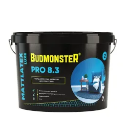 Фарба інтер'єрна латексна BudmonsteR 8.3 MATTLATEX LUXE PRO, 7 кг
