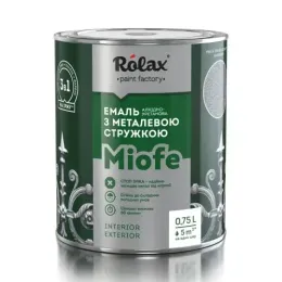 Фарба декоративна Rolax з металевим ефектом Біттер 750 мл