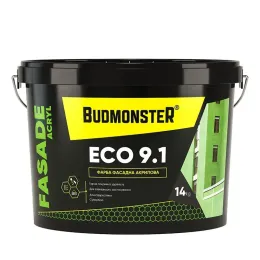 Фарба фасадна акрилова BudmonsteR 9.1 FASADE ACRYL ECO, 14 кг