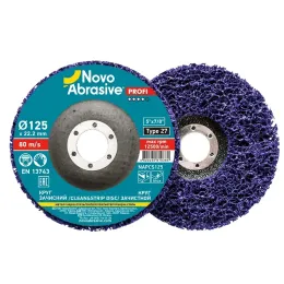 Коло шліфувальне Novoabrasive з нетканого матеріалу 125х22.2, фіолетовий, (NAPCS125Ф)