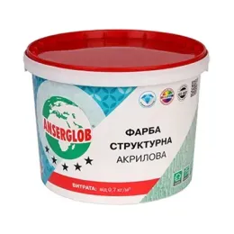 Фарба Anserglob Структурна акрилова 14 кг