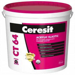 Штукатурка акрилова короїд Ceresit CT 64 Acrylic Elastic 2К 25 кг